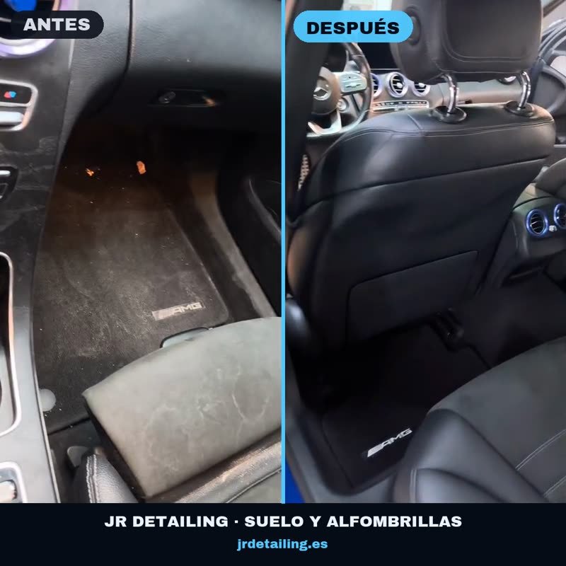 Antes y después: suelo y alfombrillas